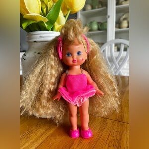 Wee lil miss bedtime makeup doll 1990s mattel vintage toy dress shoes perfume